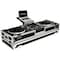 Marathon Holds 2 Turntables in STANDARD STYLE POSITION with 10-in mixer with Low Profile Wheels & LAPTOP SHE MA-DJ10WLTSTANDA - alternate 1