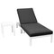 Leisuremod Chelsea Modern Outdoor White Chaise Lounge Chair With Side Table & Black Cushions CLTW-77BL - alternate 9
