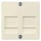 Siemens DELTA i-system electrical white Cover plate with shutter for support plates 5TG2057 - alternate 1