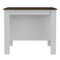 Homeroots White and Brown 41in Kitchen Island With Storage 477873 - alternate 1