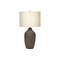 Homeroots 27" Gray Ceramic Urn Table Lamp With Beige Drum Shade 545847 - alternate 4
