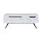 Homeroots 48" White and Black Wood and Steel Lift Top Coffee Table With Drawer 572285 - alternate 8
