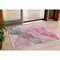 Homeroots 3' X 5' Blush And Gray Abstract Washable Indoor Outdoor Area Rug 631827 - alternate 1