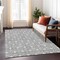 Homeroots 9' X 12' Gray And Light Gray Geometric Washable Indoor Outdoor Area Rug 596037 - alternate 4