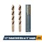 Powertec 1/2" Cobalt Drill Bits 6" Length, M35 HSS Jobber Length Twist Bits with 135 Deg Tip, 2PK QDB2012 - alternate 1