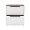 Homeroots 19" White Wood Two Drawer Nightstand 543654 - alternate 7