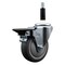 Service Caster 4'' Thermoplastic Rubber Swivel 3/4'' Expanding Stem Caster with Brake SCC-EX20S414-TPRB-PLB-34 - alternate 1