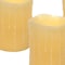 Homeroots Set of Three Yellow Flameless Pillar Candle, 3PK 517649 - alternate 4