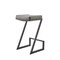 Homeroots 26" Gray and Black Faux Leather and Iron Backless Counter Height Bar Chair 569178 - alternate 7