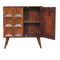 Homeroots 32in Chestnut Solid Wood Textured Door Accent Cabinet With Two Doors 654275 - alternate 10