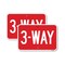 Signmission 3-Way, 12'' X 18'' 2 Signs, Heavy Gauge Aluminum, 2PK A-1218-2PACK-24408 - alternate 1