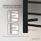 Anzzi Eve 8-Bar Stainless Steel Wall Mounted Towel Warmer in Matte Black TW-AZ012MBK - alternate 8