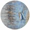 Homeroots 8' Blue And Beige Round Nautical Washable Indoor Outdoor Area Rug 630419 - alternate 5