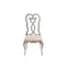 Homeroots Set of Two Ivory and Champagne Upholstered Velvet And Solid Wood Dining Side Chairs, 2PK 573387 - alternate 1