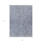 Homeroots 5' X 8' Navy Blue And Gray Southwestern Washable Indoor Outdoor Area Rug 587039 - alternate 6