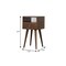 Homeroots 22" Chestnut Solid Wood One Drawer Nightstand 722539 - alternate 2