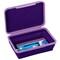 Its Academic Flexi Storage Box, Folding, Collapsible and Adjustable for Pencils, Supplies, and More, Purple 23135 - alternate 1