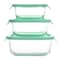Martha Stewart 6 Piece Glass Storage Containers with Lids in Mint 131111.06 - alternate 5