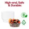Smarty Had A Party 10 oz Clear Floral Round Disposable Plastic Soup Bowls 240 Bowls, 240PK 721-CASE - alternate 5