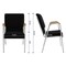 Flash Furniture Black Fabric Stackable Church Chair with Arms XU-DG-60156-BK-GG - alternate 7