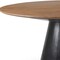 Homeroots 63" Brown and Black Solid Wood and Metal Pedestal Base Round Top Dining Table 597661 - alternate 14