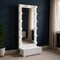 Homeroots 74" White Wood Lighted Freestanding Framed Full Length Mirror 643655 - alternate 1