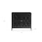 Homeroots 34in Black Sideboard with Two Glass Doors 286454 - alternate 2