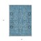 Homeroots 5' X 8' Sky Blue And Gray Oriental Washable Indoor Outdoor Area Rug 582063 - alternate 5