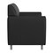 Flash Furniture HERCULES Diplomat Black LeatherSoft Loveseat with Clean Line-Stitched Frame and Chrome Legs BT-827-2-BK-CHR-GG - alternate 6