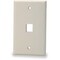 Signamax 1-Port Single Gang Keystone Wallplate w/ ID Window SKF-1-DI - alternate 1