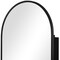 Homeroots 24" Black Arch Metal Framed Mirror Set 565343 - alternate 4