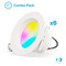 Infibrite 4 In. WiFi Smart 9W 810LM Recessed Retrofit LED Downlight, Alexa/Google, Wet Rated, 6PK IB-003-1-9W-WH-6PK - alternate 1
