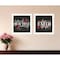 Homeroots Set Of Two Cherish and Have Faith 3 White Framed Print Wall Art, 2PK 407984 - alternate 3