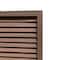 Homeroots 67" Brown Solid Wood Folding Three Panel Screen Room Divider 415074 - alternate 2