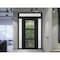 Vdomdoors Front Exterior Prehung FiberGlass Door Clear Glass See-through / Manux 8555 Matte Black Clear Glass MANUX8555EXD-BLK-W30 x H80-LH - alternate 3