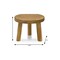 Homeroots 8" Brown N/A Solid Wood Desk Organizer 719144 - alternate 3