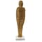 Homeroots 21" Gold And White Aluminum And Marble Mummy Tabletop Sculpture 628145 - alternate 6