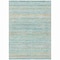 Homeroots 10' X 14' Teal Blue Striped Washable Indoor Outdoor Area Rug 607985 - alternate 6