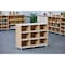 Beleduc By Playwell Palermo 1041mm Mid Shelf - 3 Columns, Tray-Ready, White/Oak HPL, Ages 3+, 828mm High 846038 - alternate 4