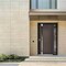Vdomdoors Aluminum Door Cynex 6777 Brown Entry Steel Metal Modern Painted W32+14xH80 Right Inswing CYNEX6777EXD-BRW-W32+14xH80-RH-I - alternate 4