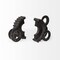 Homeroots Set of Two Matte Black Industrial Cog Bookends, 2PK 392131 - alternate 5
