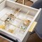 Martha Stewart Kerry 12 Pack Plastic Stackable Office Desk Drawer Organizers with Gold Trim, 3 x 3 BE-PB9052-G-12-CLRGLD-MS - alternate 9