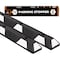 Xpose Safety Parking Block, Rubber, 6 in Height, 72 in Length, Black/White 2 PK PBSW-6-2-X-S - alternate 1