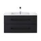 Cutler MILANO 36 in Wall Hung Vanity BLACKw/top (Modern Shaker) FV-BLACK36MS - alternate 1
