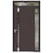 Vdomdoors Aluminum Door Cynex 6777 Brown Entry Steel Metal Modern Painted W32+14xH80+14 Left Inswing CYNEX6777EXD-BRW-W32+14xH80+14-LH-I - alternate 4