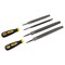 Performance Tool 6 pc. File & Handle Set, Carbon Steel Files, Rubber Handles W5390 - alternate 1