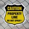 Signmission No Spray Shield Sign Caution Property Li, 6 Inch X 6 Inch, Plastic Sign SHI-P-6-404 - alternate 4