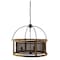 Homeroots Black Caged Three Light Metal Dimmable Chandelier 611333 - alternate 4