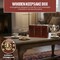 Vintiquewise Wooden Vintage Luggage Trunks - Antique Carry on Suitcase Storage Box with Hinged Lids, PK2 QI003013.2 - alternate 4