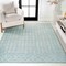 Jonathan Y Ziri Moroccan Geometric Turquoise/Cream 5 ft. x 8 ft. Area Rug MOH210E-5 - alternate 1